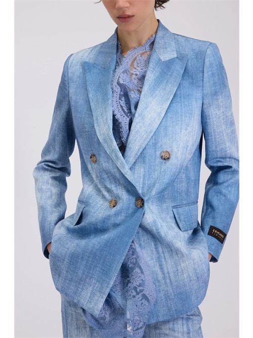 Denim print jacket ERMANNO FIRENZE | D48EI019EC0MF15600156